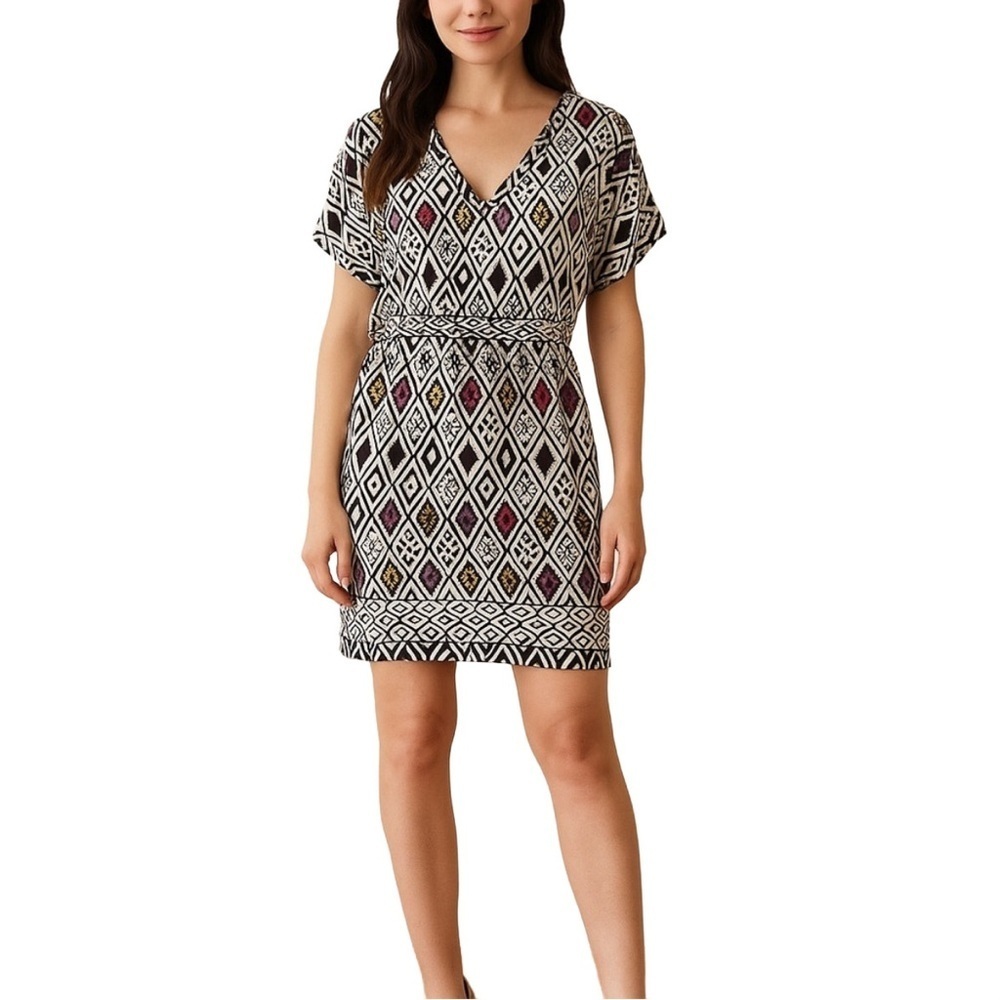 TWELFTH STREET by Cynthia Vincent Silk Print Dress